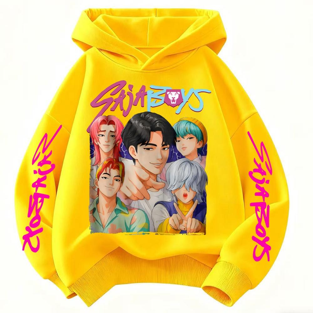 Sweat-shirt KPop Demon Hunter Huntrix pour enfants Automne Nouveau Garçons et Filles Mode Street Pull Vêtements pour Enfants