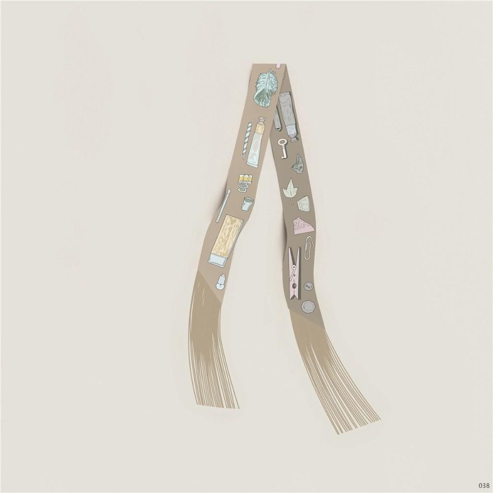 Retro Women s Decorative Silk Scarf Multi-purpose 130x5cm Twill Silk Decorative Ribbon Fashion Accessory Long Twill Silk Scarf