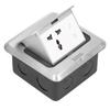 Floor Socket Pop Up Electrical Outlet Box Assembly Waterproof 250V 13A for Kitchen Office