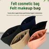 Large Capacity Custom Felt Makeup & Toiletry Storage Bag