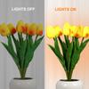 Tulip Lamp Indoor Decorative Table Lamp Flower Pot Lamp Ambient Night Light Gift Potted Plant