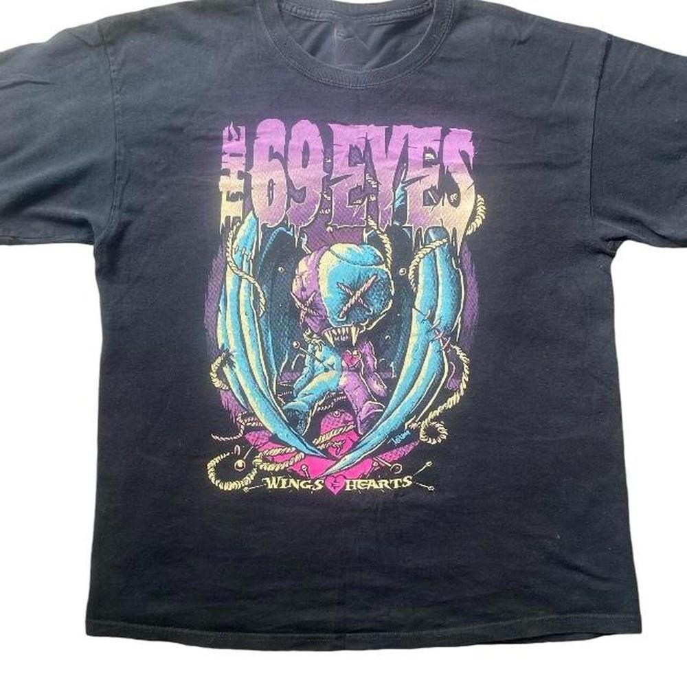 The 69 Eyes Band Wings Hearts Cotton Shirt Unisex Concert S to 5XL SG283 Unisex T-Shirt XXL