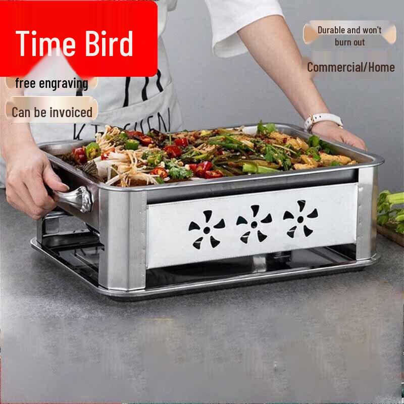 Shinja Thickened Stainless Steel Pull-out Charcoal BBQ Grill