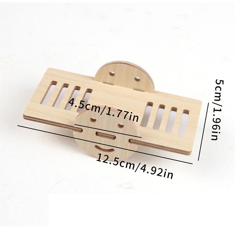 

Pet Hamster Toys Wooden Bridge Seesaw Swing Toys Small Animal Activity Climb Toy Diy Hamster Cage Accessorie
