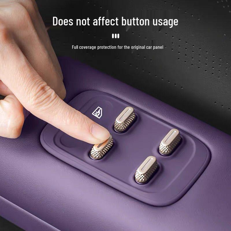 Silicone Door Window Lift Button Protector for Avatr 07 Car Interior