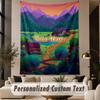 Custom Text Printed Tapestry Stardew Valley Pattern Large Wall Hanging Indoor Room Decor