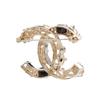 Chanel Chic Versatile Exquisite Pearl Brooch Classic Double C Women Accessories Gold AB9630-B09609-NL143
