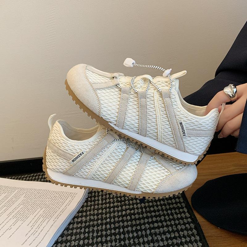 2025 new summer fashion versatile casual sports shoes women's thick-soled heightening breathable mesh running shoes