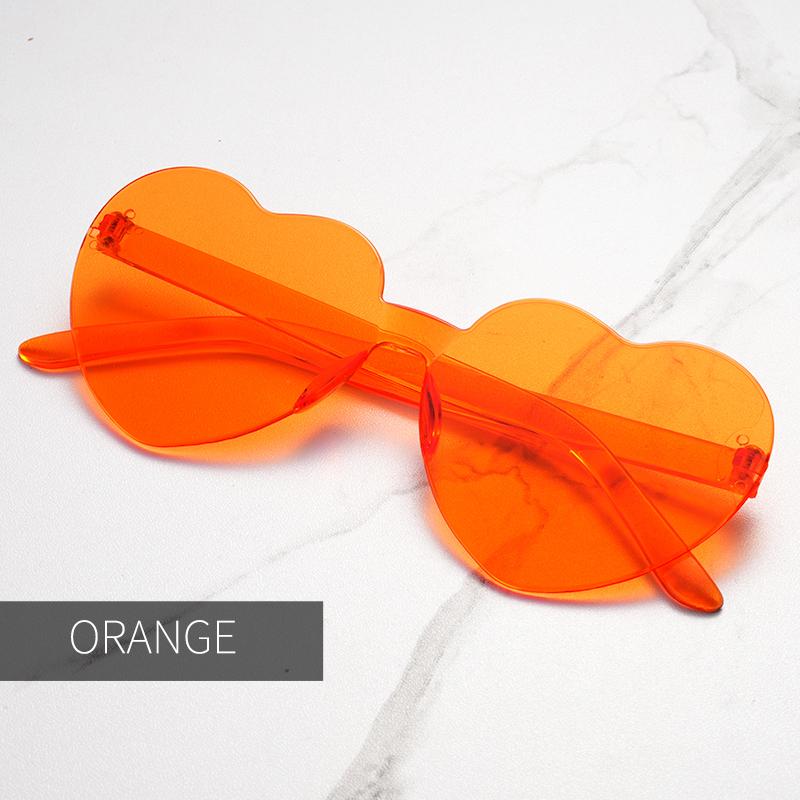 Candy Color Heart Shape Ocean Personality Frameless Children's Sunglasses Fashion Candy Love Sunglasses