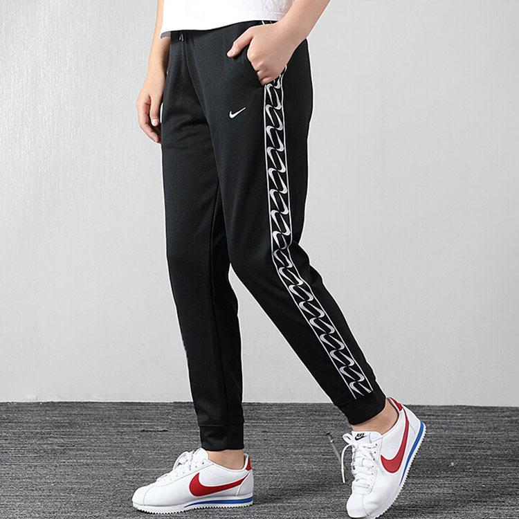 Nike Sportliche lange Hose mit Seitenlogo-Print für Damen, Unterteile, Schwarz CJ6326-010