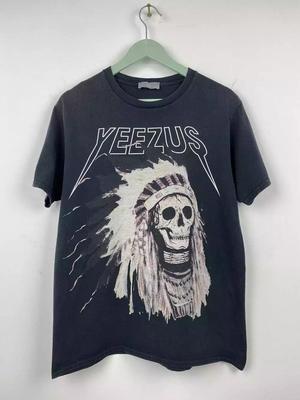 Kanye West Vintage lata 90. Yeezus Graficzny Czarny Unisex Koszulka Reprint S-5XL Unisex Koszulka