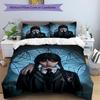 3pcs Addams Family Wednesday3 Design Cover Set - HD Printed Bedding with 1 Cover and 2 Pillowcases - Perfect for Home and Dorm Decor