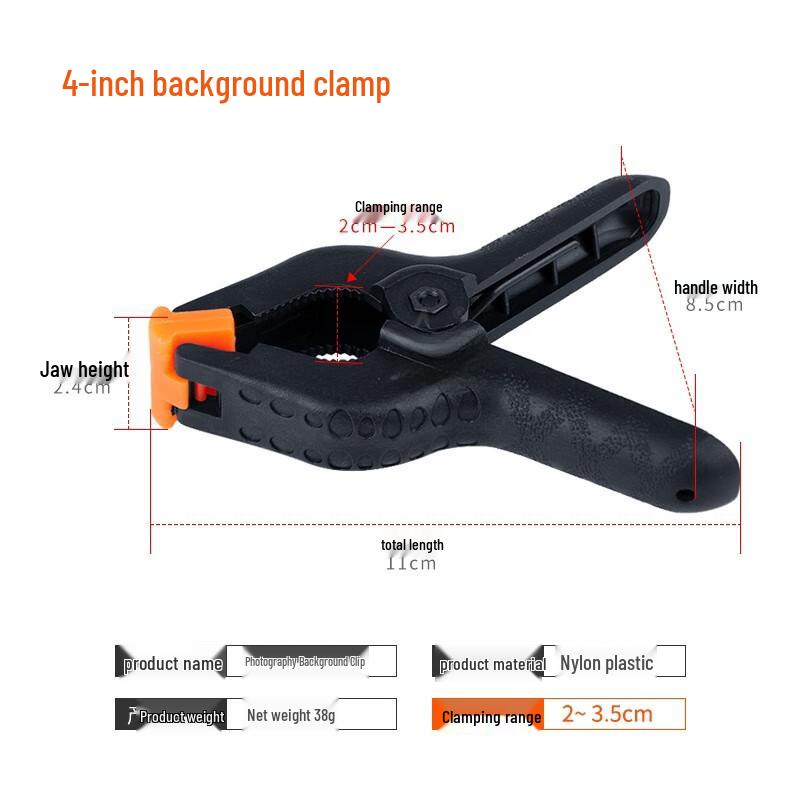 TEXIAN 4-inch Photography Background Clamps