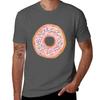 Donut with Pink Frosting Sprinkles Cute Doughnut Food TShirt Plus Size Street Style Tee
