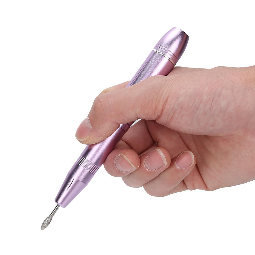 Nail Drill Pen Electric Nail Grinder Polisher Kit Portable Polishing Manicure Tool
