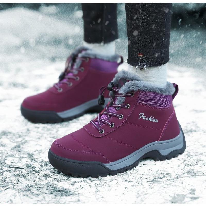 Warm Fur Lightweight Cotton Shoes Men Walking Footwear Male Winter Shoes Sneakers