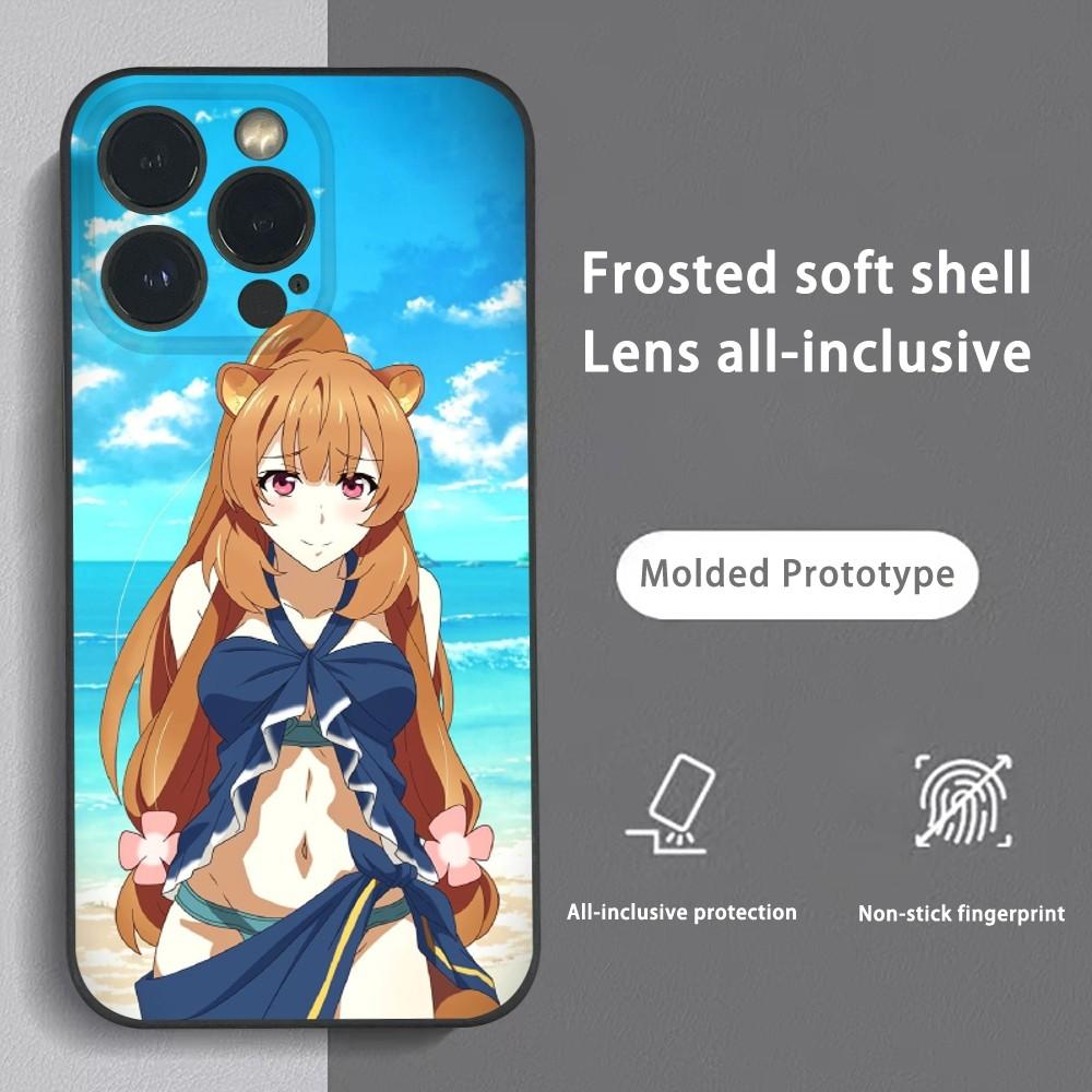 R-Raphtalia Anime Girl Phone Case For iPhone 16 15 14 13 Pro Max Plus Mini Frosted Soft Shell Funda Shockproof Cases