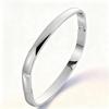 European Simple Smooth Buckle Bracelet, Cool 8mm Wide Stainless Steel, No Logo, Couple Style