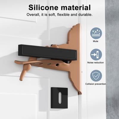 Cartoon Bear Door Closing Buffer Adjustable Silicone Door Slam Stopper Noise Reduction Bedroom Door Latch Cover Silencer Closer Cushion
