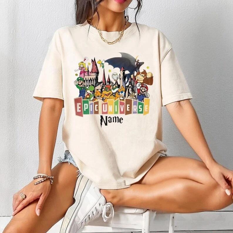 Custom Epic Universe Shirt, Epic Universe Family Matching Tee, Famiy Trip Shirt S