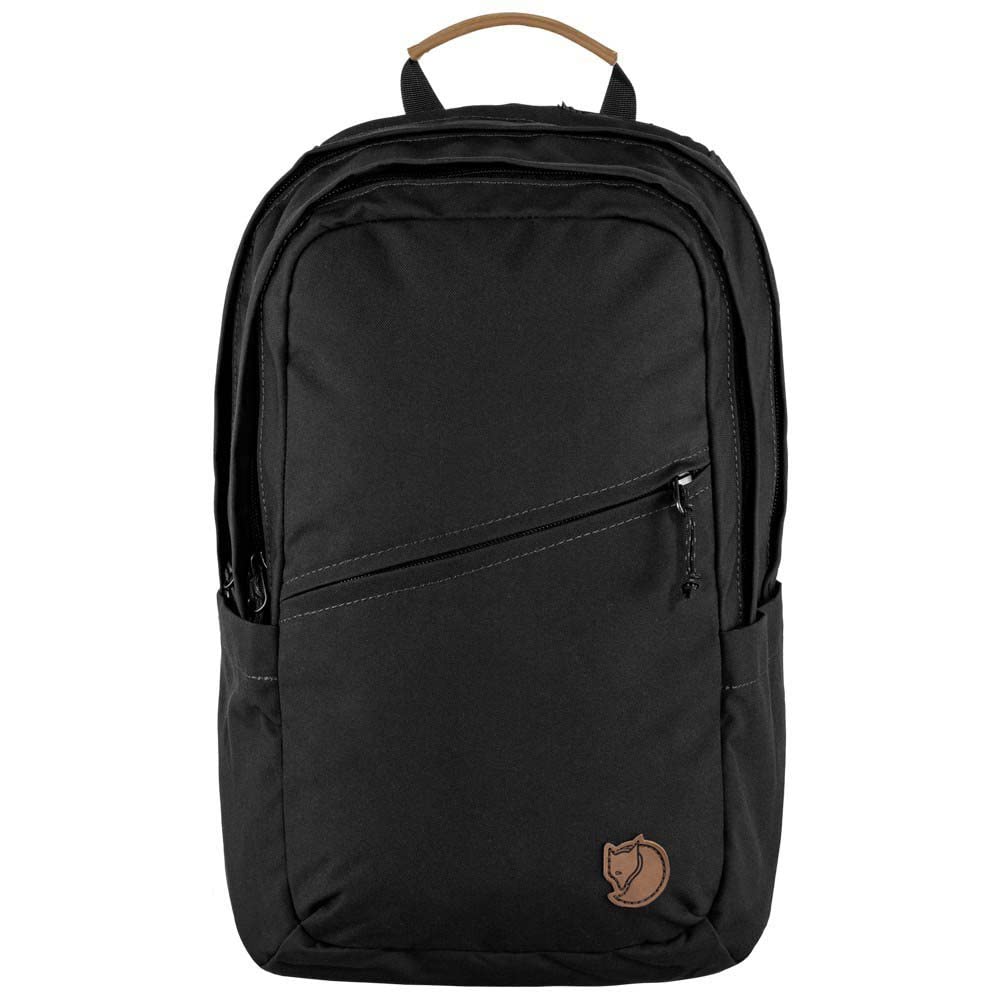 Fjallraven Raven 28 Rucksack mit 15-Zoll-Laptopfach, aus G-1000-Material, 23345, Unisex, Schwarz
