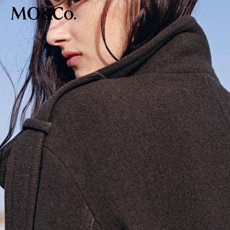 MO&Co. Women's Wool Blend Double-Breasted Coat