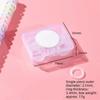 20pcs/box Transparent Colorful Plastic Binding Coils Punch Buckle Rings  Binding Notebooks