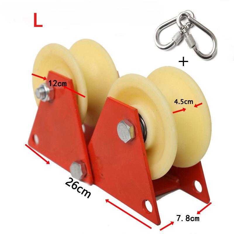 Versatile Foldable Manual Pulley-Ideal for Rope Tensioning,Bend-Friendly Design,Perfect for HighAltitude Work & Material Lifting