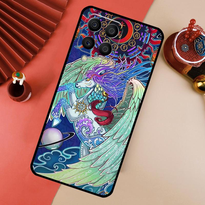 Chinese Zodiac Dragon Tiger For Samsung Galaxy M13 M14 M33 M12 M32 M52 M31 M55 M15 M11 M21 M35 M53 M34 M54 M06 M16 Case