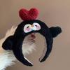 Cute Cartoon Plush Headband & Hair Clip for Face Washing and Masks - Fun Hair Accessory for Kids & Women