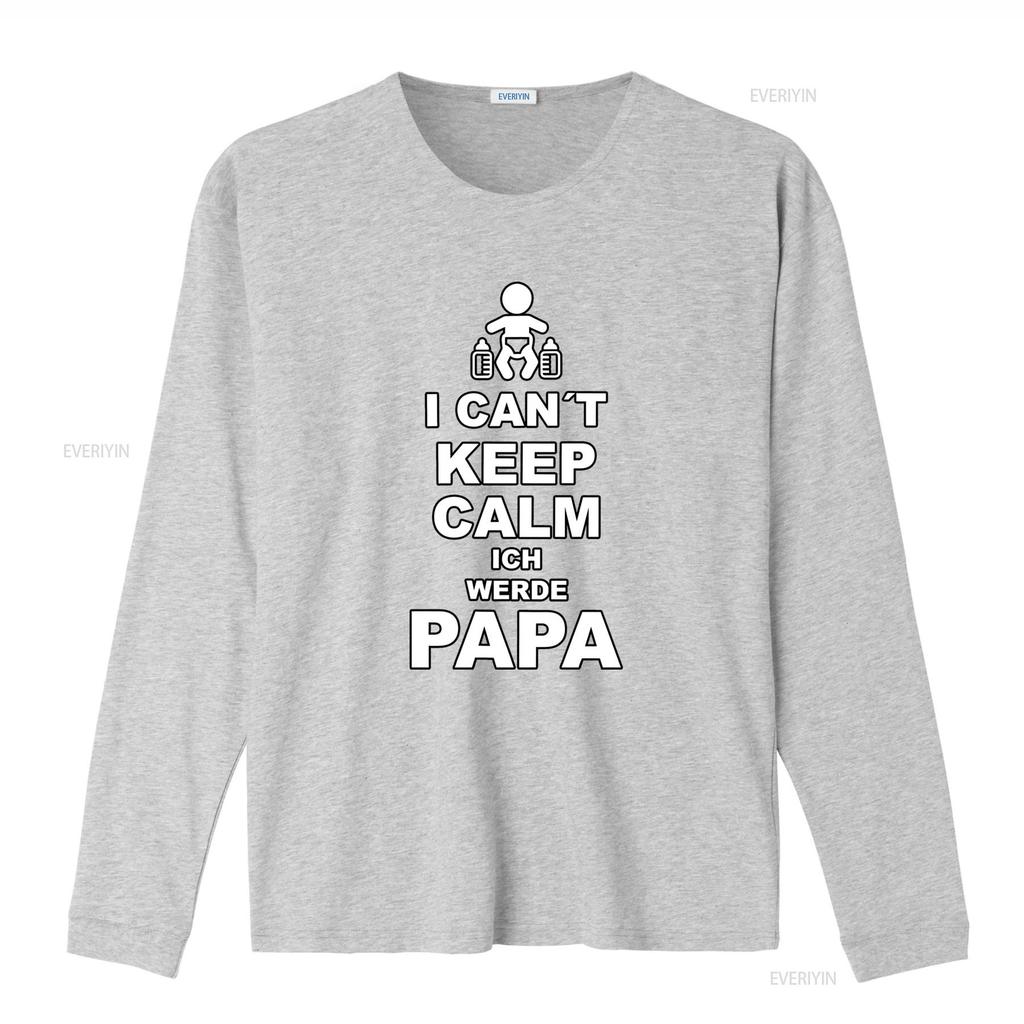 Werdender Papa T Shirt I Cant Keep Calm Ich Werde Perfect for Expectant Fathers Vintage Washed Soft Casual Homme Fashion