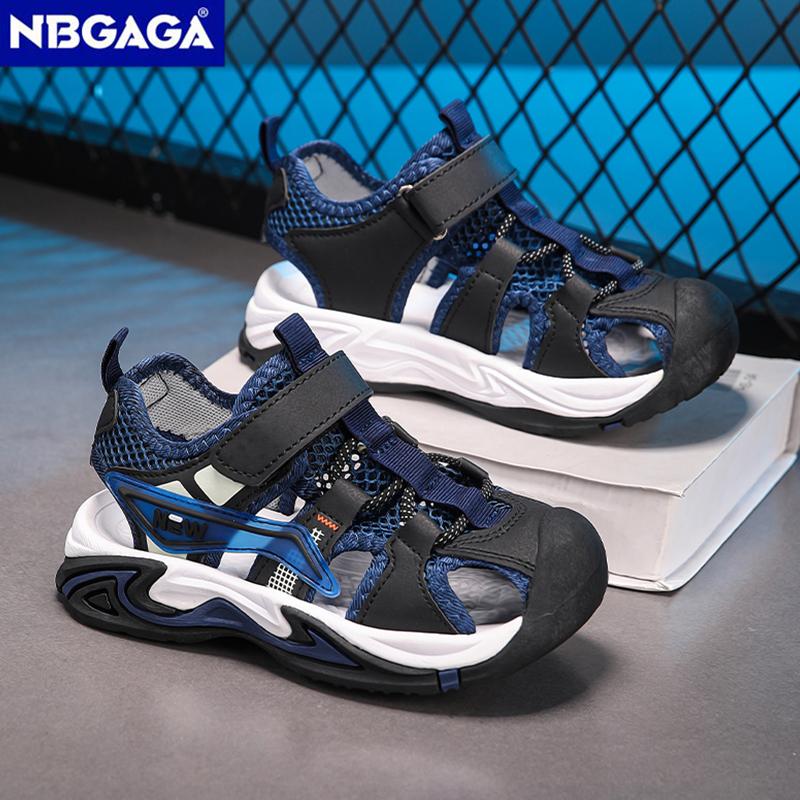 Boys' Sports Sandals Closed Toe Anti-Collision Kids Outdoor Beach Shoes Breathable Lightweight for Boys Walking Size 28-39