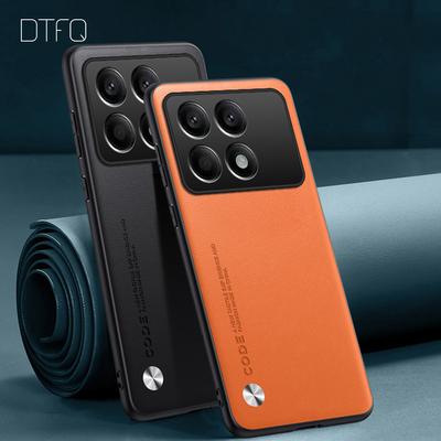 Do etui POCO X6 Pro 5G ze skóry z wzorem na tylnej obudowie Coque Funda, odporne na wstrząsy, luksusowe etui skórzane do Xiaomi POCO X6 Pro