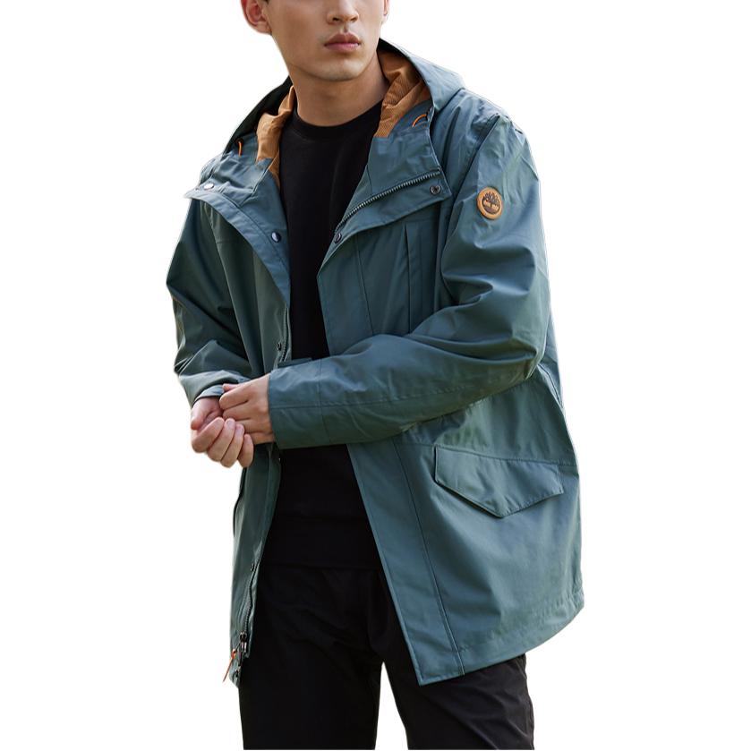 Timberland Waterproof, Windproof, Breathable, And Rainproof Windbreaker Jacket Men's Fatty Green A5QKZ-392