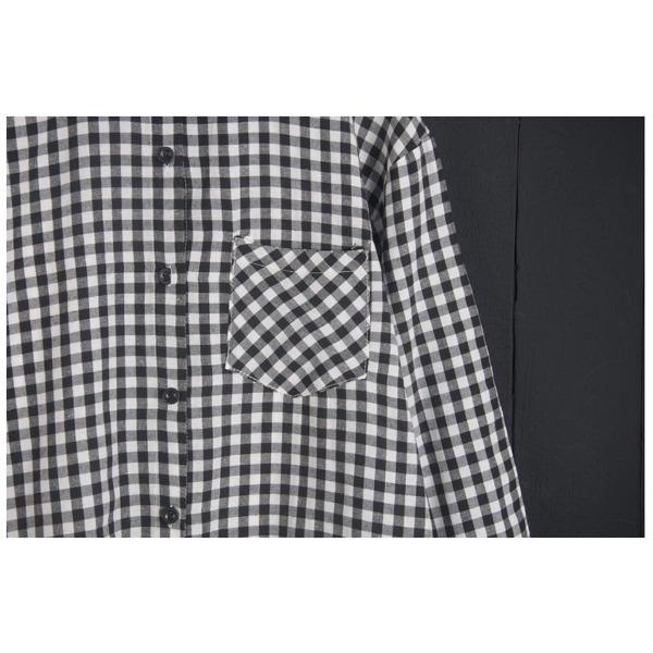 Plaid Shirt for Women Medium To Long Spring and Autumn Thin Jacket Loose Long Sleeved Shirt