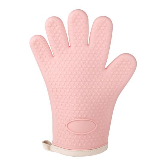 Silicone Oven Mitts Heat Resistant Anti-scald Gloves Non-slip Grip Microwave Safe Mitts
