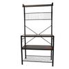 Layered Organizer Shelf Metal Frame Storage Shelving Unit Multi Layer Organizer Stand for Microwave