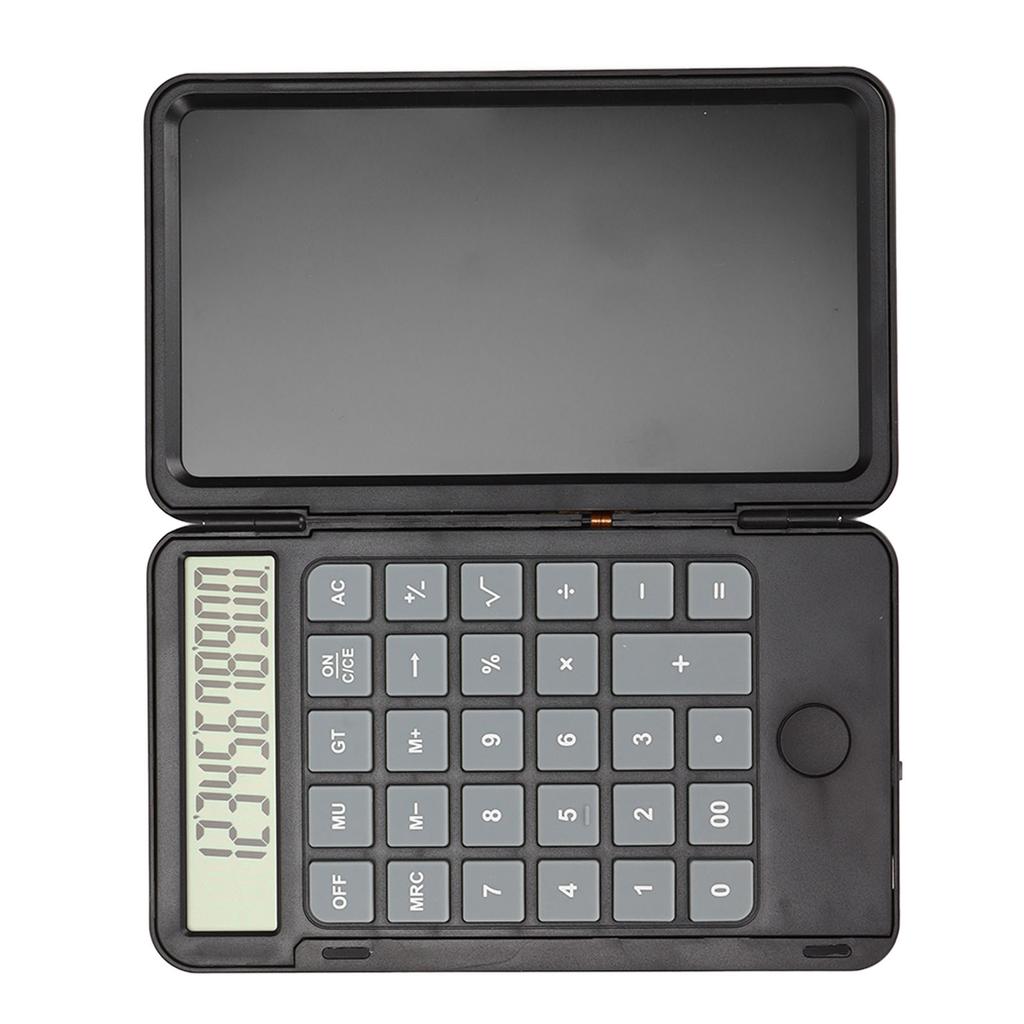 Calculator Notepad 2 In 1 6.5in Small Portable Noiseless Button Reusable Eyesight Protection Pocket Calculator