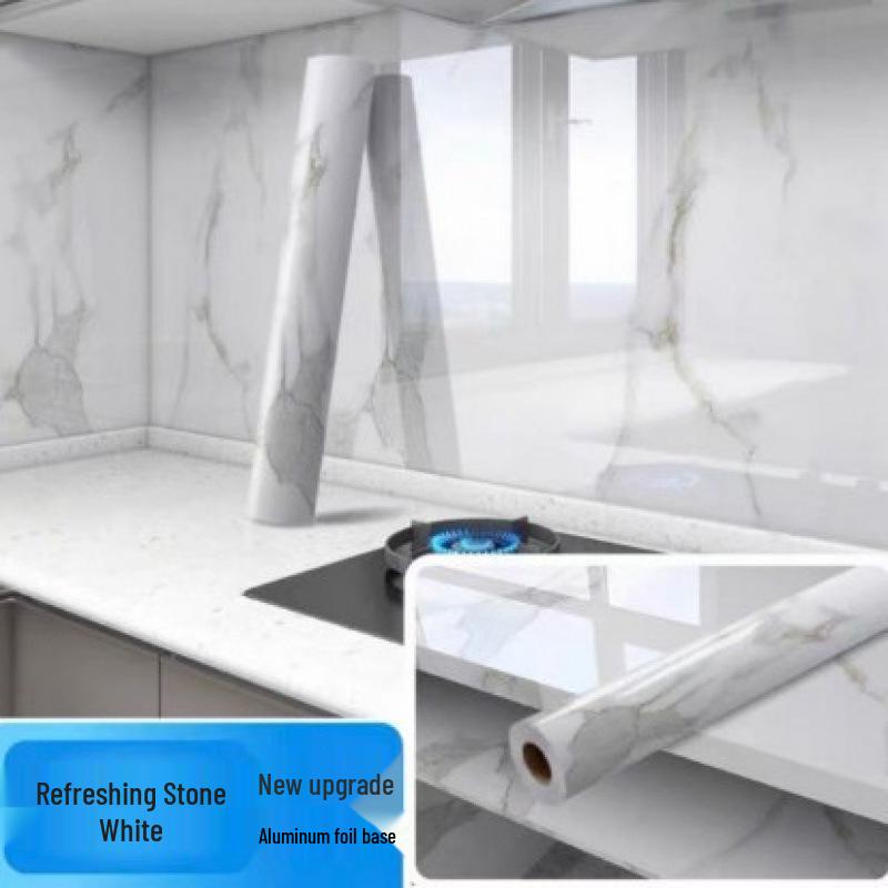 Oil-Proof Waterproof Self-Adhesive Protective Film for Kitchen Countertops and Cabinets.