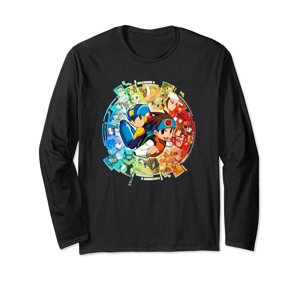ROCKMAN EXE AC Main Visual Long Sleeve T-Shirt