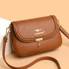 Women's Minimalist Shoulder Bag with Kangaroo Logo Lightweight PU Crossbody Bag Detachable Strap Zip For Daily use