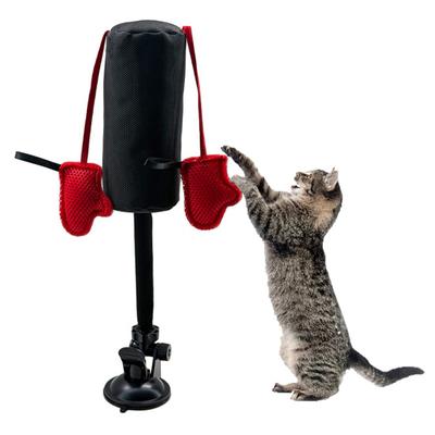 Cat Boxing Toy Cat Punching Bag Toy with Spring-Loaded Bobbing Action Interactive