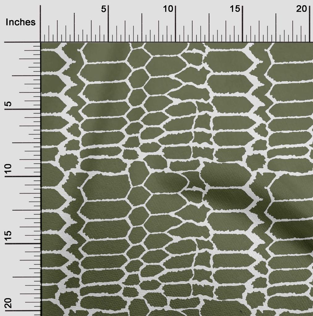 oneOone Cotton Flex Blush Pink Fabric Snake Animal Skin Craft Projects Decor Fabric Printed By The Yard 40 Inch