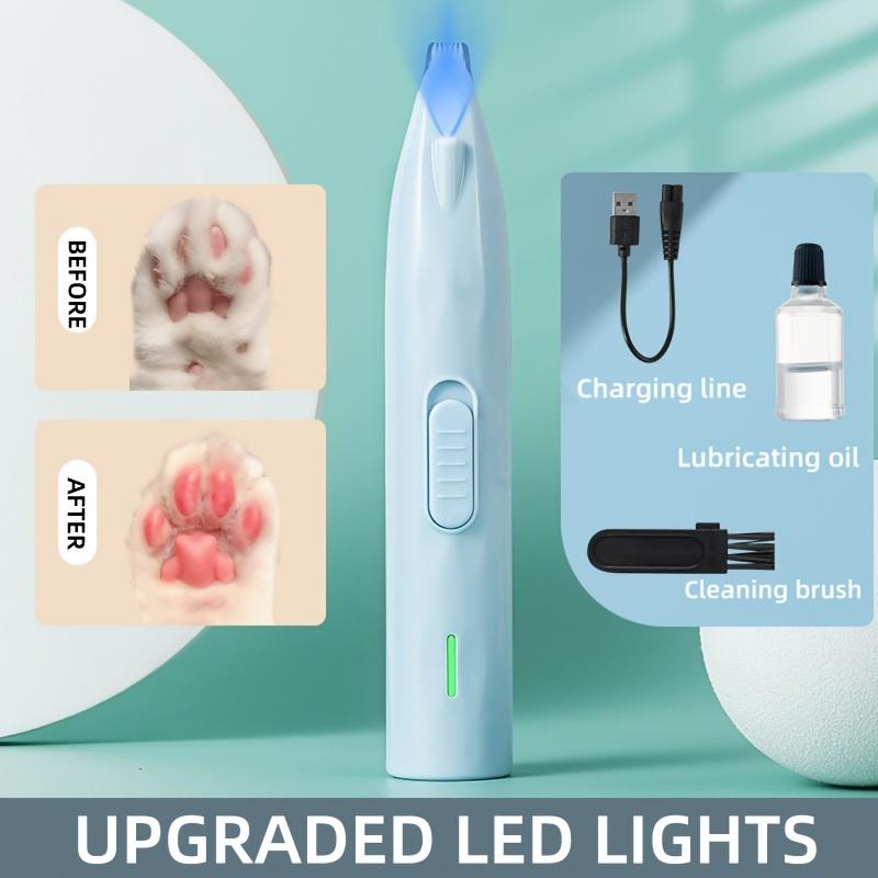 

Электрические ножницы для домашних животных, бритва для кошачьих лапок, специальная бритва для собак, бесшумная электрическая машинка для педикюра с кошачьими когтями синий