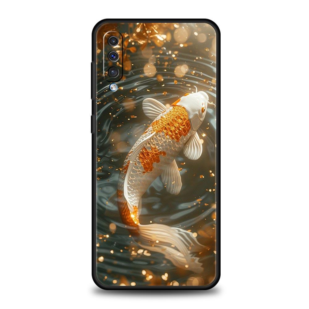 Goldfish Swimming Phone Case for Samsung Galaxy A56 A36 A26 A16 A34 A24 A42 A22 A20 A12 A40 A30 A10 5G Soft TPU Cover Shell Bags