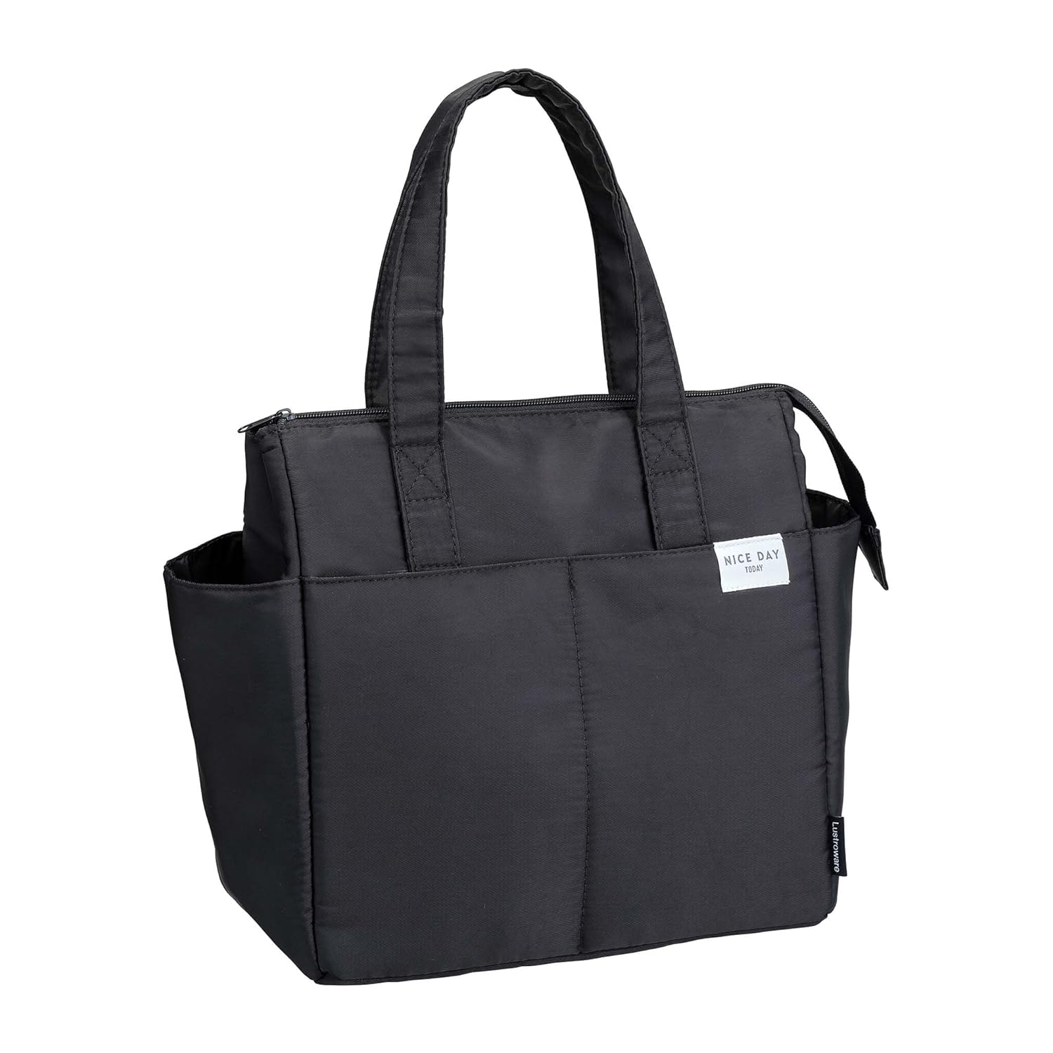 Iwasaki Kogyo Lastro Wear Insulated Bag Lunch Large 7L 4 Pockets Black LF-579 BK