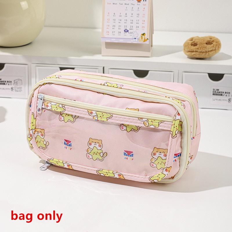 Cute Cartoon Pencil Case For Student Cartoon Anime Creative Pencil Bag High Capacity Stationery Storage Bag Cosmetic Bag