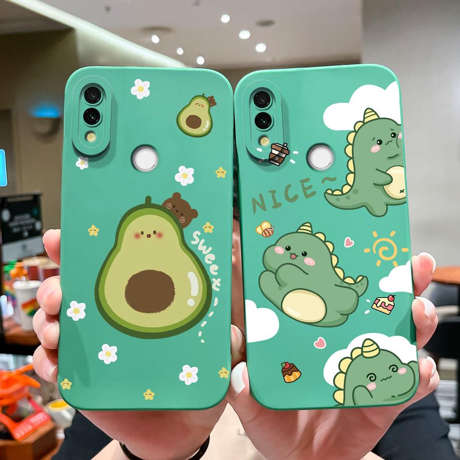 Case Cover For Redmi 7 Cartoon Soft Smooth Liquid Silicone Full Protection Anti Choc Phone Cover For Xiaomi Redmi7 Bumper Fundas