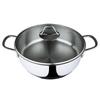 Serenk Modernist Stainless Steel Saute Pan, 2.64 Q Cooking Pan, Dishwasher Safe