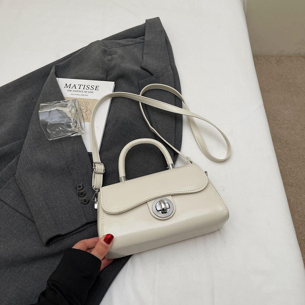 Korean portable bowling bag women's 2025 new trendy fashion shell bag versatile oblique span bag small square bag